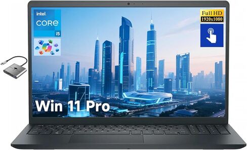 لاب توب ديل انسبايرون 15 للأعمال، شاشة لمس فل اتش دي 15.6 بوصة، انتل 10 كور i5-1334U، ذاكرة الوصول العشوائي 16 جيجا 512 جيجا اس اس دي، واي فاي 6، ويندوز 11 برو، كمبيوتر محمول للعمل والمدرسة والمكتب المنزلي للاستخدام الاحترافي in Kuwait