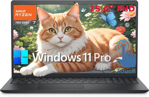 كمبيوتر محمول Dell Inspiron 15، كمبيوتر FHD بشاشة لمس 15.6 بوصة، AMD Ryzen 7 7730U ثماني النواة (Beat Ultra 5 125U)، ذاكرة الوصول العشوائي DDR4 سعة 32 جيجابايت، 1 تيرابايت PCIe SSD، WiFi، بلوتوث، كاميرا ويب، HDMI، Windows 11 Pro، كابل من النوع C إلى RJ45 in Kuwait