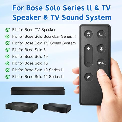 جهاز تحكم عن بعد بديل جديد لمكبر الصوت Bose Soundbar، متوافق مع نظام صوت مكبر الصوت التلفزيوني Bose Solo 5 10 15 Series II in Kuwait