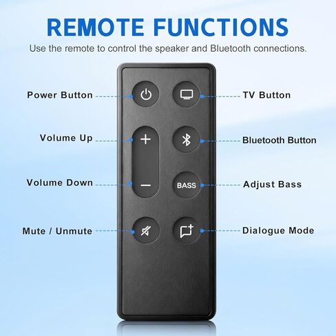 جهاز تحكم عن بعد بديل جديد لمكبر الصوت Bose Soundbar، متوافق مع نظام صوت مكبر الصوت التلفزيوني Bose Solo 5 10 15 Series II in Kuwait