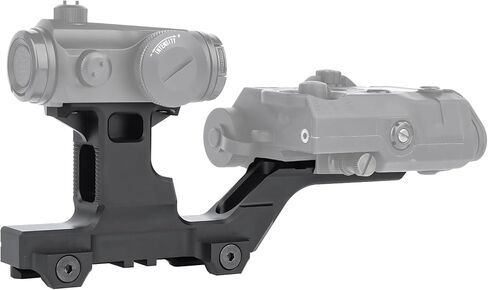 NOBUHIRO مجموعة تكتيكية من نوع Picatinny Riser Mount Red Dot Riser Mount، 1.5 بوصة ملف تعريف مرتفع 6 فتحات للسكك الحديدية لـ T1 T2 رؤية النقاط الحمراء، النطاقات، البصريات، الليزر، مناسب لسكك Picatinny مقاس 20 مم in Kuwait