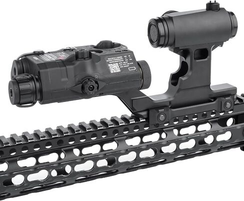 NOBUHIRO مجموعة تكتيكية من نوع Picatinny Riser Mount Red Dot Riser Mount، 1.5 بوصة ملف تعريف مرتفع 6 فتحات للسكك الحديدية لـ T1 T2 رؤية النقاط الحمراء، النطاقات، البصريات، الليزر، مناسب لسكك Picatinny مقاس 20 مم in Kuwait