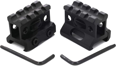 DEVMO 2 قطعة Picatinny Riser Mount 1 بوصة عالية 3 فتحات MT Picatinny القضبان للنقاط الحمراء in Saudi Arabia
