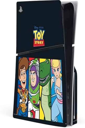 غلاف Skinit المخصص للألعاب متوافق مع وحدة تحكم القرص النحيف PS5 - تصميم Disney Toy Story Buzz Lightyear المرخص رسميًا in Kuwait