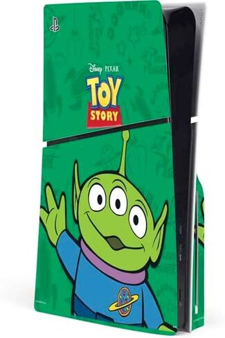 غلاف Skinit المخصص للألعاب متوافق مع وحدة تحكم القرص النحيف PS5 - تصميم Disney Toy Story Buzz Lightyear المرخص رسميًا in Kuwait