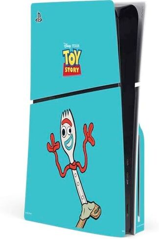 غلاف Skinit المخصص للألعاب متوافق مع وحدة تحكم القرص النحيف PS5 - تصميم Disney Toy Story Buzz Lightyear المرخص رسميًا in Kuwait