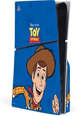 غلاف Skinit المخصص للألعاب متوافق مع وحدة تحكم القرص النحيف PS5 - تصميم Disney Toy Story Buzz Lightyear المرخص رسميًا in Kuwait