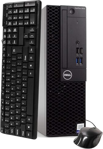 Dell Optiplex 3050 SFF Desktop PC, Intel i5-6500 3.2GHz 4 Core, 16GB DDR4, 500GB SSD, WiFi, Windows 11 Pro, Keyboard, Mouse (Renewed) in Kuwait