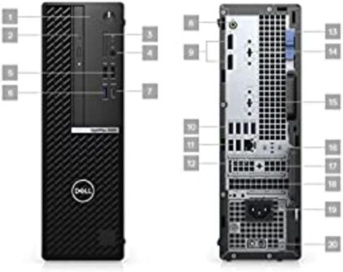Dell Optiplex 5090 SFF Desktop | Core i5-10505 - 512GB SSD Hard Drive - 32GB RAM | 6 cores @ 4.6 GHz Win 11 Pro Black (Renewed) in Kuwait