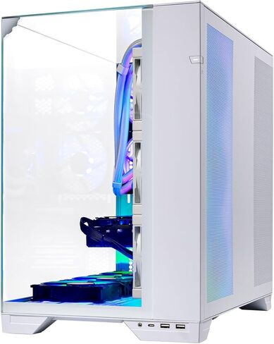 كمبيوتر مكتبي Skytech Gaming O11 Vision، Intel Ultra 9 285K 3.7 جيجا هرتز(5.7 جيجا هرتز)، NVIDIA RTX 5070 12 جيجا، لوحة Z890، 1 تيرابايت Gen4 NVMe SSD، 32 جيجا DDR5 RAM 6000، 850 وات ذهبي ATX 3 PSU، 360 مم ARGB AIO، واي فاي، ويندوز 11 in Kuwait