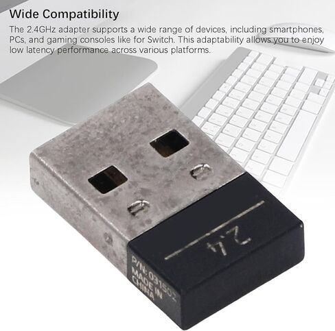 استبدال جهاز استقبال USB Basilisk X HyperSpeed، دونجل لاسلكي 2.4 جيجا هرتز لفأرة الألعاب، زمن استجابة منخفض للغاية، تشغيل التوصيل لمفتاح الكمبيوتر المحمول in Kuwait