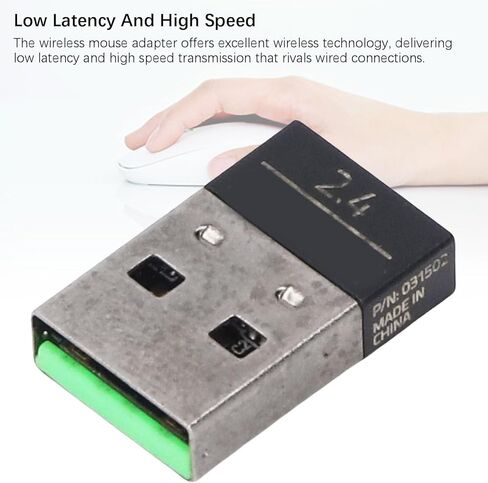 استبدال جهاز استقبال USB Basilisk X HyperSpeed، دونجل لاسلكي 2.4 جيجا هرتز لفأرة الألعاب، زمن استجابة منخفض للغاية، تشغيل التوصيل لمفتاح الكمبيوتر المحمول in Kuwait