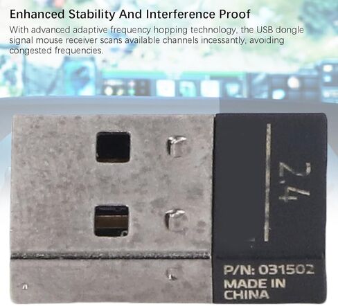 استبدال جهاز استقبال USB Basilisk X HyperSpeed، دونجل لاسلكي 2.4 جيجا هرتز لفأرة الألعاب، زمن استجابة منخفض للغاية، تشغيل التوصيل لمفتاح الكمبيوتر المحمول in Kuwait