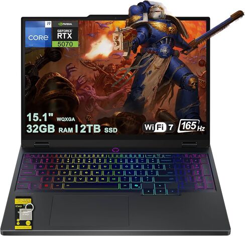 كمبيوتر محمول للألعاب Lenovo Legion 5i مقاس 15.1 بوصة WQXGA 2560x1600 OLED 165 هرتز (100% DCI-P3، 1000nits HDR) Intel 24-core i9-14900HX 32 جيجابايت ذاكرة الوصول العشوائي 1 تيرابايت SSD GeForce RTX 5070 (ما يصل إلى 798 AI Tops) RGB Backlit Win11Pro ICP Hu in Kuwait