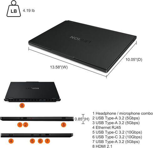 كمبيوتر محمول للألعاب Lenovo Legion 5i مقاس 15.1 بوصة WQXGA 2560x1600 OLED 165 هرتز (100% DCI-P3، 1000nits HDR) Intel 24-core i9-14900HX 32 جيجابايت ذاكرة الوصول العشوائي 1 تيرابايت SSD GeForce RTX 5070 (ما يصل إلى 798 AI Tops) RGB Backlit Win11Pro ICP Hu in Kuwait