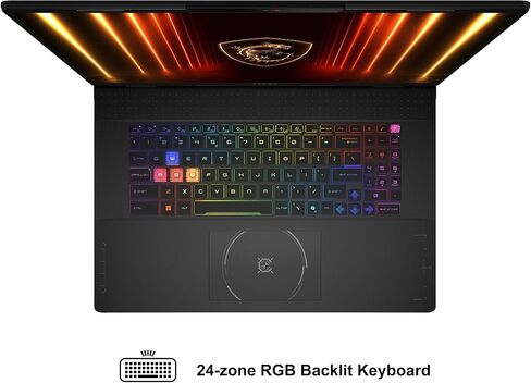 msi Crosshair 18 HX AI Gaming Laptop 18" QHD+ IPS 240Hz Intel 24-core Ultra 9 275HX (>i9-14900HX) 32GB DDR5 1TB SSD GeForce RTX 5070 (Up to 798 AI Tops) RGB Backlit Thunderbolt Win11Pro ICP Hub in Saudi Arabia