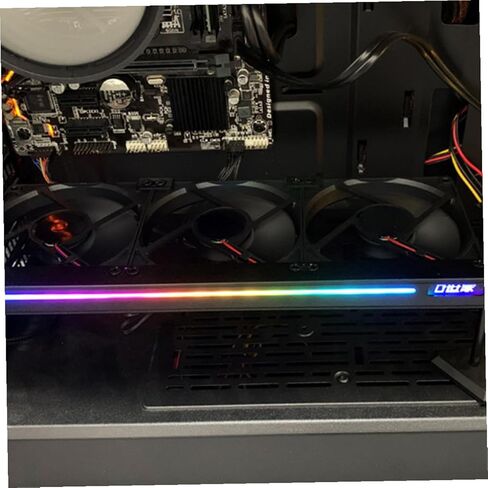 Sewroro Silent 5v Argb مروحة تبريد بطاقة الرسومات، مبرد Pcie Gpu صغير مع موصل 3 دبوس للكمبيوتر المكتبي، ملحق تبريد بطاقة الفيديو لعشاق الكمبيوتر in Kuwait
