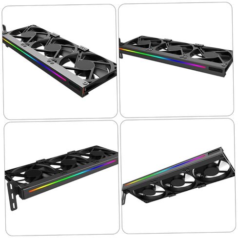 Sewroro Silent 5v Argb مروحة تبريد بطاقة الرسومات، مبرد Pcie Gpu صغير مع موصل 3 دبوس للكمبيوتر المكتبي، ملحق تبريد بطاقة الفيديو لعشاق الكمبيوتر in Kuwait