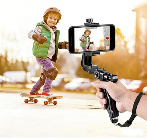 Capture Stunning Shots with Our 360° Anti-Shake Phone Tripod Mount – Portable Adjustable Smartphone Holder Ideal for Live Streaming & Photography. in Saudi Arabia