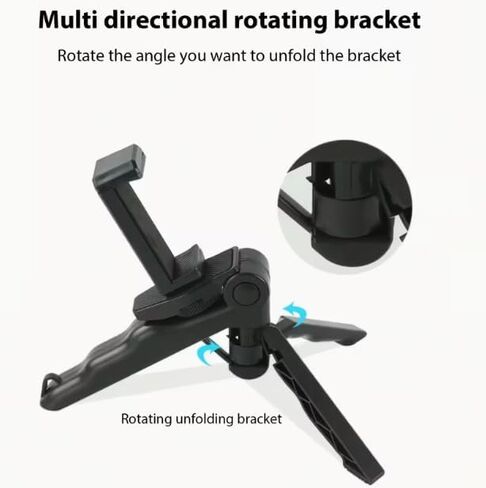 Capture Stunning Shots with Our 360° Anti-Shake Phone Tripod Mount – Portable Adjustable Smartphone Holder Ideal for Live Streaming & Photography. in Saudi Arabia