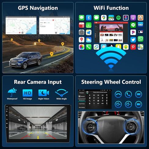ستيريو أندرويد 13 لسيارة هوندا سيفيك 2012 2013 2014 2015 مع Apple CarPlay Android Auto | شاشة لمس IPS مقاس 9 بوصات لسيارة Honda Civic وحدة رأس راديو GPS، WiFi، DSP HiFi، كاميرا، SWC، CANBUS، 4G+64G in Kuwait