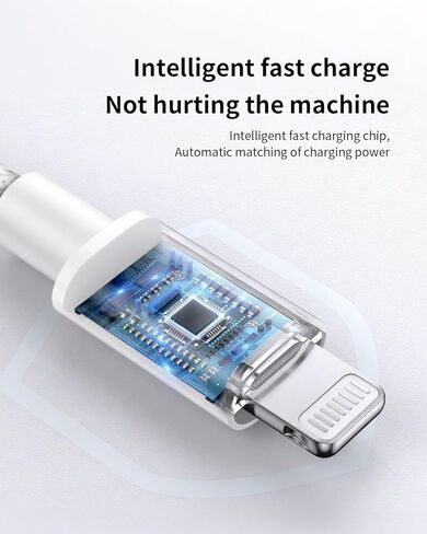 Long iPhone Charger Cable 10FT[Apple MFi Certified], USB C to Lightning Cable Braided Fast Charging iPad Charger Cable iPhone Wire iPhone Charger Lead for iPhone 14 Pro Max/13/12 Mini/11/XR/8 Plus/SE in Saudi Arabia