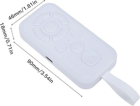 Keenso Camera Remote Shutter, Bluetooth 5.3, 10m Range, Ideal for Selfies and Ebooks Users in Kuwait