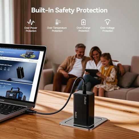 شاحن Ruko USB C بقدرة 65 واط، وشاحن GaN سريع وبطاقة Micro SD سعة 128 جيجا مع قارئ ومحول in Saudi Arabia