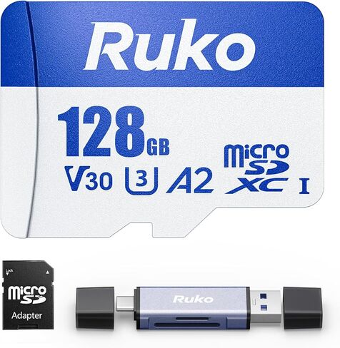 شاحن Ruko USB C بقدرة 65 واط، وشاحن GaN سريع وبطاقة Micro SD سعة 128 جيجا مع قارئ ومحول in Saudi Arabia