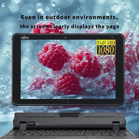 Fujitsu Tablet Stylistic Q5010 2 in 1 Touchscreen Laptop, 10.1" FHD Tablet, Intel Celeron N4020, 4GB RAM, 64GB SSD, 2 Camera, Type-C, Japanese Keyboard, Windows 11 Pro (Renewed) in Kuwait