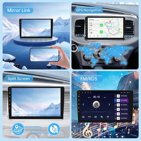 2+64G Car Radio for Dodge Charger 9 inch Touch Screen 2011 2012 2013 2014 Stereo,Wireless Carplay/Andriod Auto/Bluetooth/WiFi//EQ Audio/AM/FM/Navigation/AHD Camera in Saudi Arabia