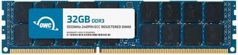 OWC 64GB (4x16GB) DDR3 1333 PC3-10600 CL9 2Rx4 240-pin 1.5V ECC مسجلة RDIMM مجموعة ترقية وحدة ذاكرة الوصول العشوائي متوافقة مع HP ProLiant DL360 G7 DL370 G6 DL380 G7 DL385 G7 DL580 G7 in Saudi Arabia