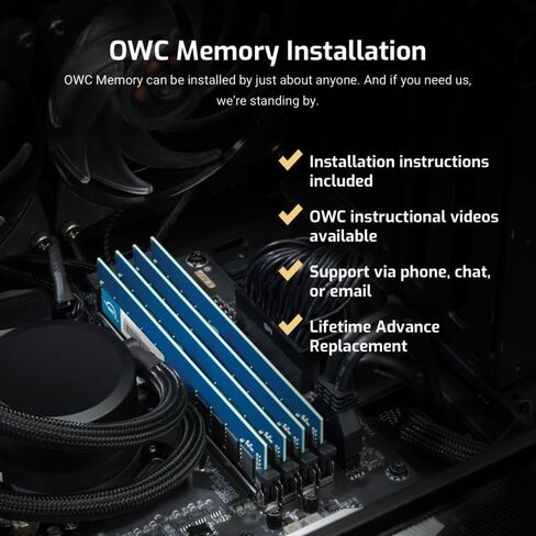 OWC 64GB (4x16GB) DDR3 1333 PC3-10600 CL9 2Rx4 240-pin 1.5V ECC مسجلة RDIMM مجموعة ترقية وحدة ذاكرة الوصول العشوائي متوافقة مع HP ProLiant DL360 G7 DL370 G6 DL380 G7 DL385 G7 DL580 G7 in Saudi Arabia