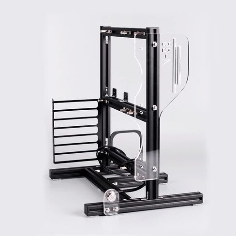 إطار علبة مفتوح من سبائك الألومنيوم ATX PC منصة اختبار اللوحة الأم للكمبيوتر الشخصي كسر السرعة بإطار عاري قاعدة حامل هيكل حافظة كمبيوتر مفتوح الهواء (أحمر) in Saudi Arabia