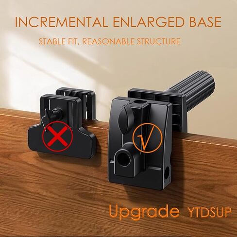 Tablet Holder for Bed, Flexible Long Arm Clamp Clip Stand for Desk Table Kitchen Game, Gooseneck Tablet Stand Holder, Foldable Adjustable - Black (Base - 5 Hole Positions) in Saudi Arabia