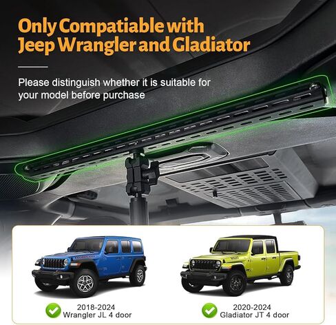 MAIKER Backseat Tablet Holder, Adjustable Hanging iPad Holder Mount Compatible with 2018-2025 Jeep Wrangler JL & 2020-2025 Gladiator JT, Road Trip Essentials for Kids for 4.92‘’~9.25’’ Devices Black in Saudi Arabia