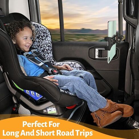 MAIKER Backseat Tablet Holder, Adjustable Hanging iPad Holder Mount Compatible with 2018-2025 Jeep Wrangler JL & 2020-2025 Gladiator JT, Road Trip Essentials for Kids for 4.92‘’~9.25’’ Devices Black in Saudi Arabia