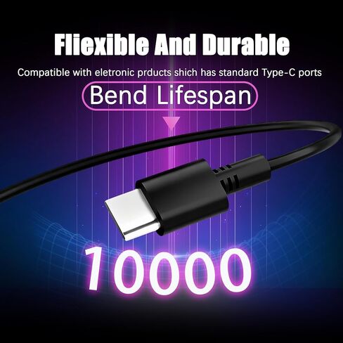 QFA 65W/45W Universal USB C شاحن الكمبيوتر المحمول Chromebook متوافق مع HP Dell وLenovo وAcer وAsus وSamsung Galaxy وGoogle والمزيد من شاحن الكمبيوتر المحمول من النوع C in Kuwait