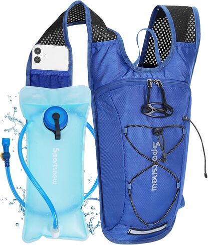 حقيبة ظهر رياضية جديدة للترطيب مع مثانة مياه سعة 2 لتر، حقيبة ظهر مائية خفيفة الوزن سعة 6 لتر للمشي لمسافات طويلة والجري وركوب الدراجات، حقيبة مائية للرجال والنساء in Kuwait