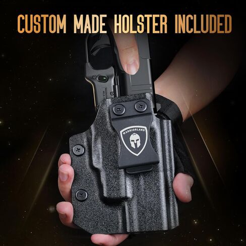WARRIORLAND Green Laser Sight Fit Glock 48 MOS with Kydex Holster, Green Beam Sight with Power Indicator, Glock 48 MOS with IWB Holster Right Hand in Saudi Arabia