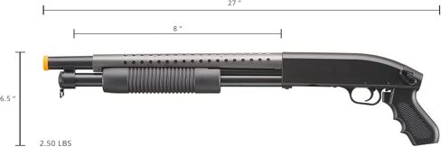 بندقية Airsoft متينة من المعدن/الصلب، مضخة طلقة واحدة تعمل 300 إطارًا في الثانية (مسدس Airsoft) مع قبضة مسدس تكتيكية in Saudi Arabia