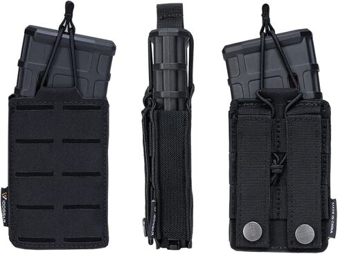 IDOGEAR Tactical Mag Pouch Open-Top Triple Molle Magazine Pouches for M4 M16 AR-15 5.56MM Rifle Magazines in Saudi Arabia