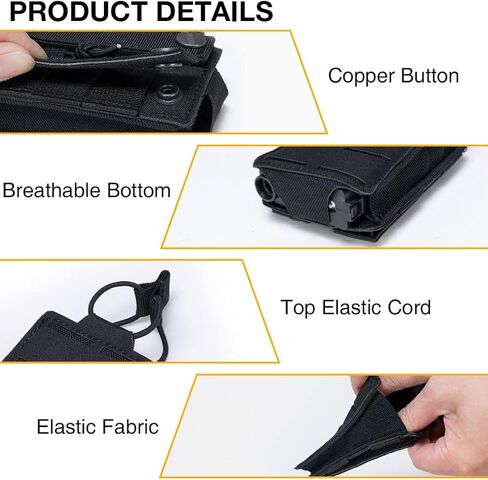 IDOGEAR Tactical Mag Pouch Open-Top Triple Molle Magazine Pouches for M4 M16 AR-15 5.56MM Rifle Magazines in Saudi Arabia