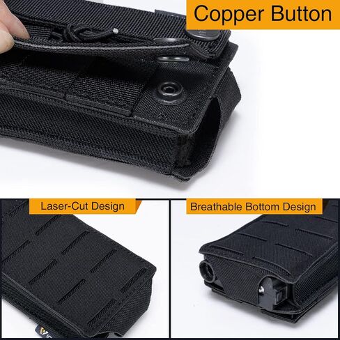 IDOGEAR Tactical Mag Pouch Open-Top Triple Molle Magazine Pouches for M4 M16 AR-15 5.56MM Rifle Magazines in Saudi Arabia