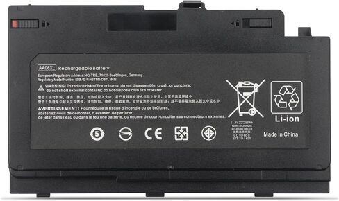 بطارية كمبيوتر محمول ANTIEE AA06XL لأجهزة HP ZBook 17 G4 G4-2ZC18ES G4-1RR26ES G4-Y6K23EA Z3R03AA Z3R03UT Series HSTNN-DB7L AA06096XL 852711-850 852527-241 852527-242 852527-222 852527-221 AA06096XL-PR 96Wh in Kuwait