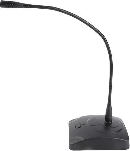 plplaaoo Computer Microphone Professional Wired Desktop Conference Microphone Adjustable Neck Boom Arm Stand for PC Laptop Speaker Mixer Recording Broadcasting Online Voice Chatting Black in Saudi Arabia
