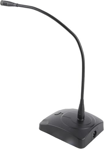 plplaaoo Computer Microphone Professional Wired Desktop Conference Microphone Adjustable Neck Boom Arm Stand for PC Laptop Speaker Mixer Recording Broadcasting Online Voice Chatting Black in Saudi Arabia