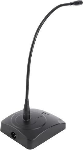plplaaoo Computer Microphone Professional Wired Desktop Conference Microphone Adjustable Neck Boom Arm Stand for PC Laptop Speaker Mixer Recording Broadcasting Online Voice Chatting Black in Saudi Arabia