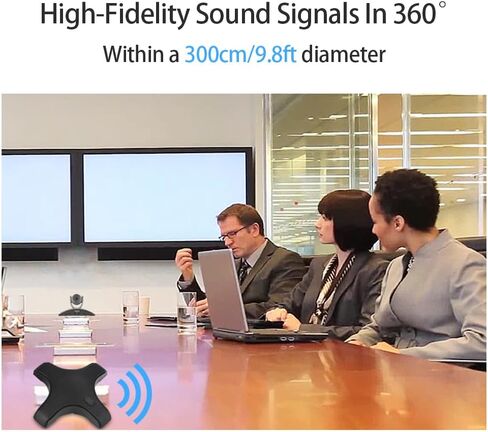 plplaaoo Conference Microphone Omnidirectional Condenser PC Mic Superior Sound Quality Plug Play 3.5mm for Video Conference Online Class Gaming VoIP Calls in Saudi Arabia