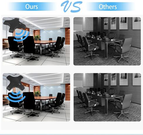 plplaaoo Conference Microphone Omnidirectional Condenser PC Mic Superior Sound Quality Plug Play 3.5mm for Video Conference Online Class Gaming VoIP Calls in Saudi Arabia